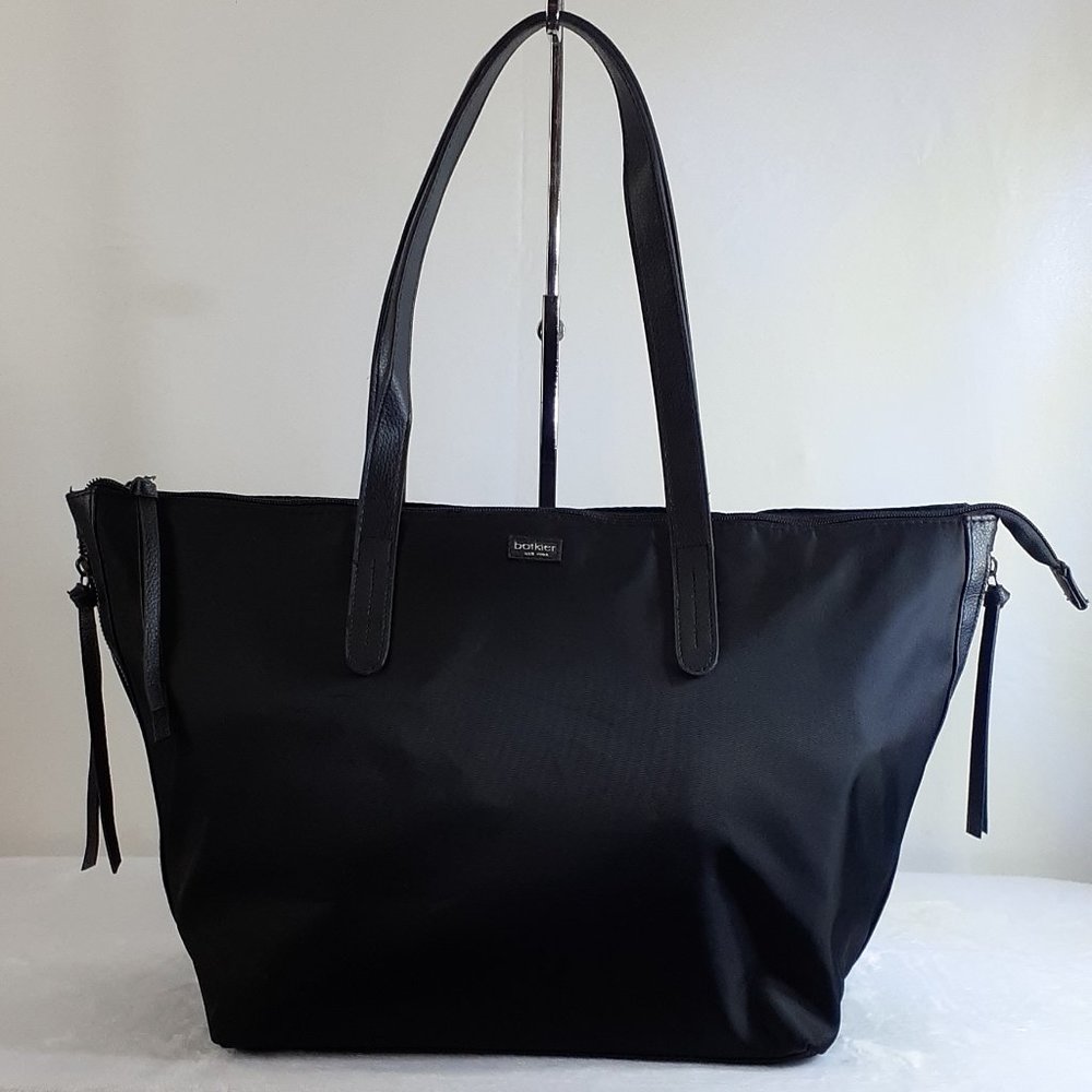 Botkier Nylon Tote with Leather Trim